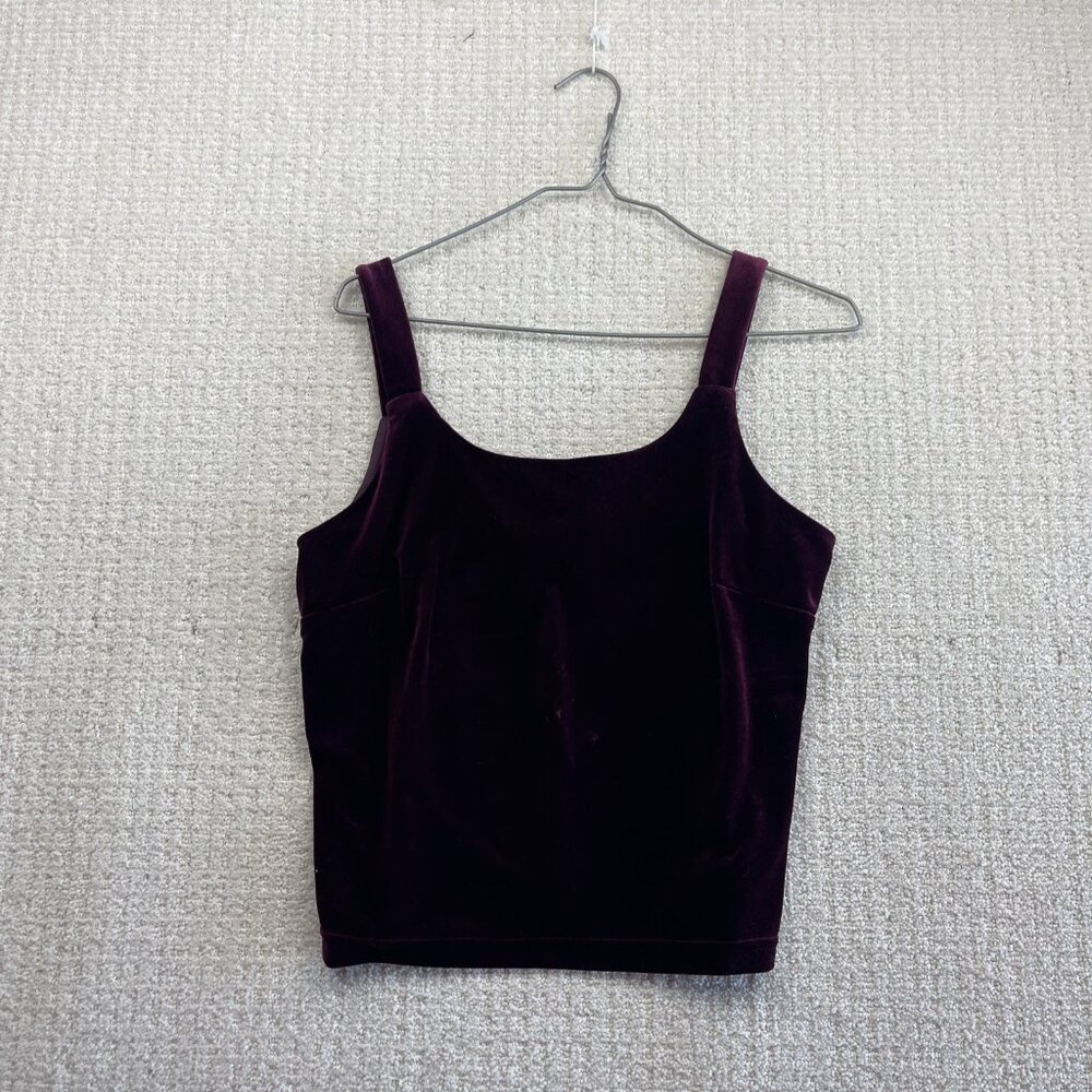 VTG Jessica Velour Velvet Blouse Women's 12 Purple Dark Romantic Dressy Goth